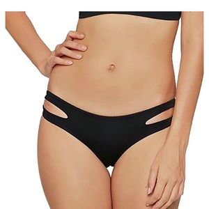 L Space black Estelle bikini bottom size S